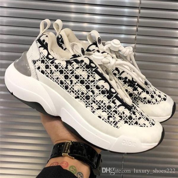 

white oblique b24 sneaker with cannage motif mens brand designer shoes womens brand sneakers fashion casual shoe with bo