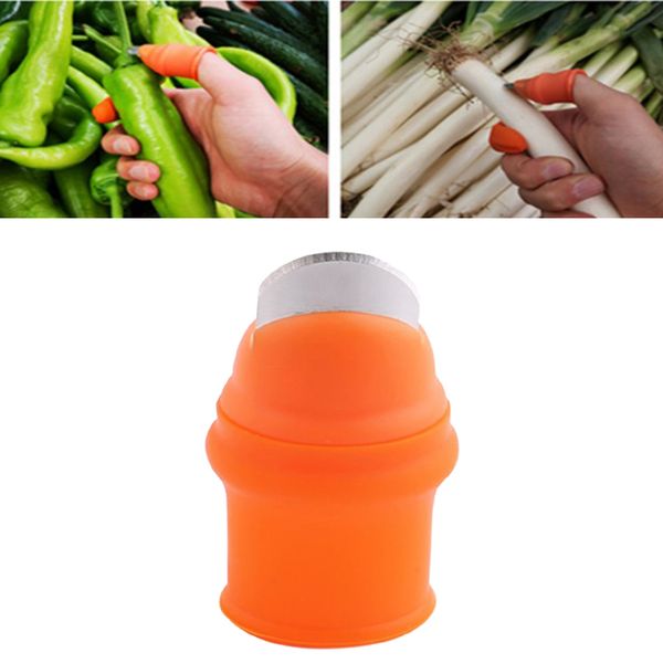 

silicone thumb vegetable cutter finger thumb plant cutter