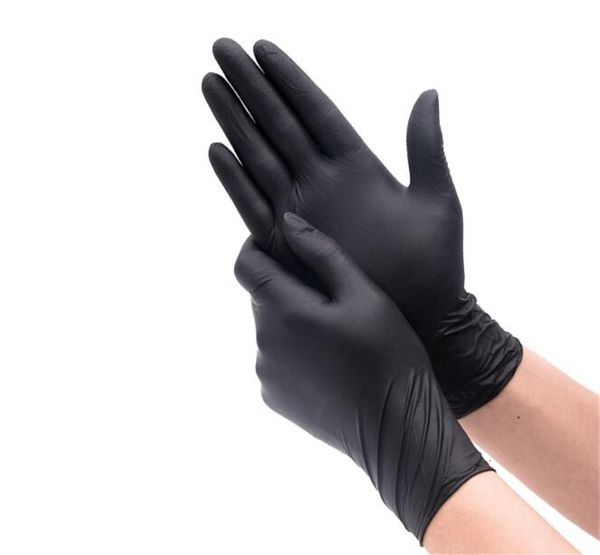 

pcs black color latex garden for home box glove epidemic prevention rubber or cleaning universal food gloves qabya0