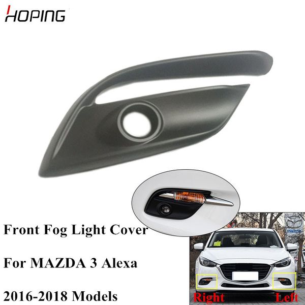

hoping front bumper fog light cover for 3 axela 2016 2017 2018 front fog lamp cover
