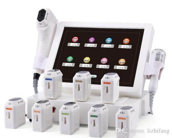 

powerful hifu high intensiy foused ultrasonic 8 cartridges 12 lines 5d hifu for face skin rejuvenation face lift body slimming spa machin