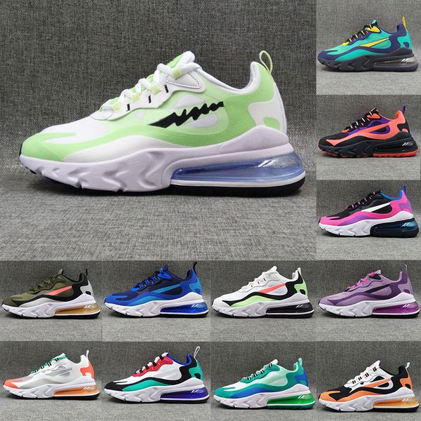 

2020 air react 2.0 cushion running shoes bauhaus optical travis purple grape turbo green mens womens sports sneakers trainers size 36-45, White;red