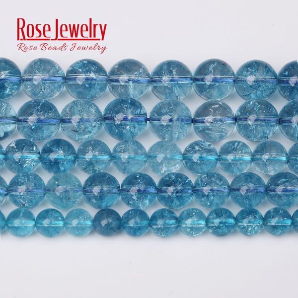 

natural lake blue peridot crystal quartz round beads 15" strand 4 6 8 10 12mm pick size for jewelry making accessories wholesale