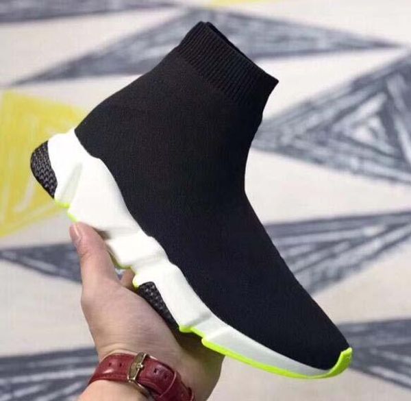 

new designer fashion boot for women & men speed trainer red triple black flat casual shoes sock boot mens sneaker shoe fz05