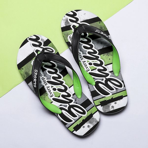 

summer lightweight big size 45 outside beach walking shoes men comfortable low-flip flop men zapatillas casa hombre 2020, Black