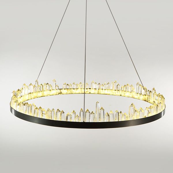 

modern led chandeliers lustre crystal chandelier living room dining room luxurious circular iceberg crystal chandelier lighting