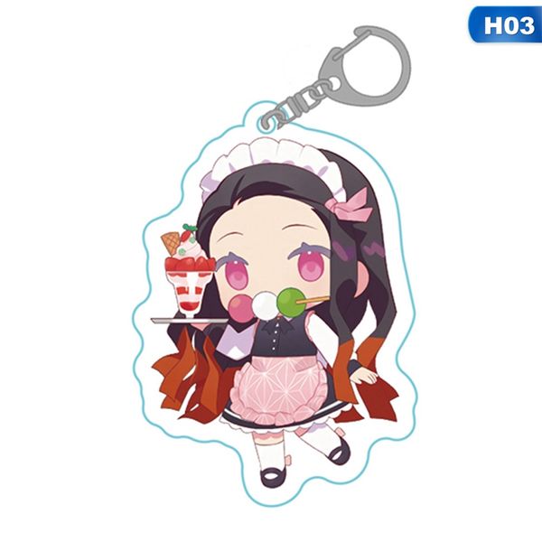 

аниме demon slayer брелок brinco клинок духа брелки choker kamado tanjirou же ювелирные изделия поклонники подарка, Slivery;golden