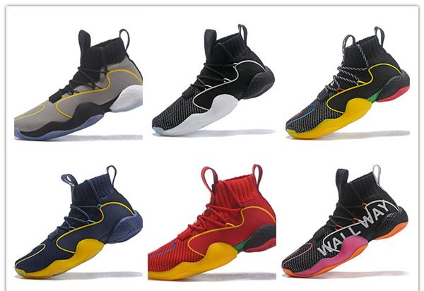 

2019 New Pharrell x Crazy BYW Wall Way kobe Harden Basketball Shoes AAA Quality Black Red Yellow Mens Sneakers Designer Sports Shoes 40-46