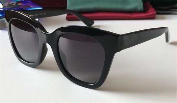 

новая мода женщины бренд дизайнер солнцезащитные очки 0029 солнцезащитные очки кошачий глаз модный показ дизайн летний стиль с коробкой, White;black