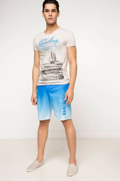 

defacto summer man woven swimming short male casual gradient blue short pants loose beach swim new -g7322az17hs