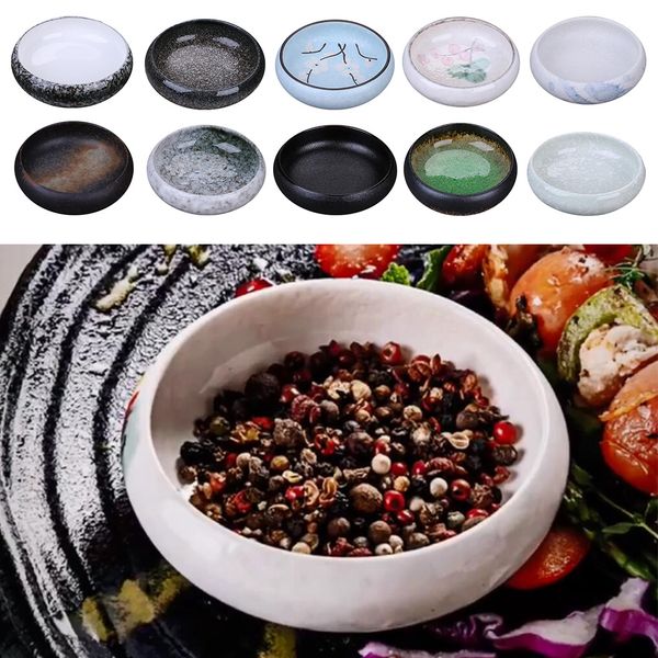 

10-pack элегантный керамический side соус блюдо суши погружение чаша для томат соя барбекю закусочная соусом и партии ужин