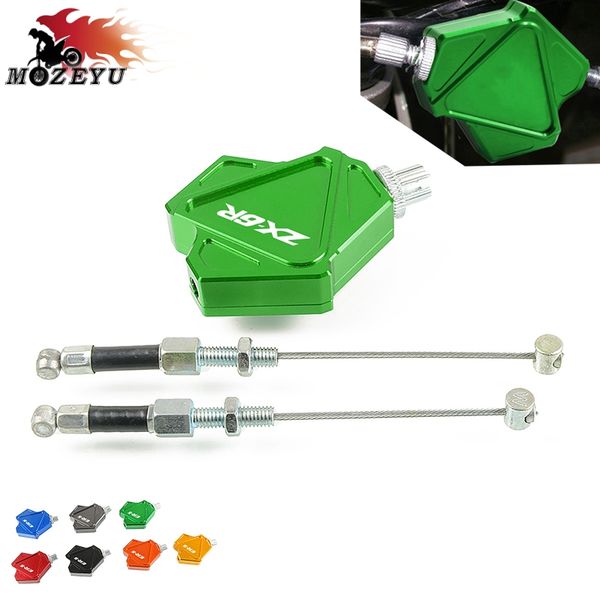 

for zx6r zx-6r 2000-2016 2015 2004 2005 2006 2007 motorcycle cnc aluminum stunt clutch lever easy pull cable system