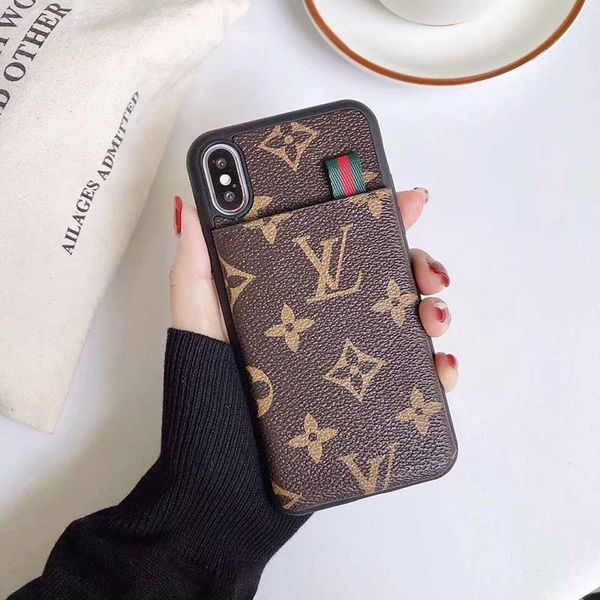 

Роскошные дизайнерский телефон дело мода телефон Чехлы для Max 6 7 8 XS XR PU кожа А05
