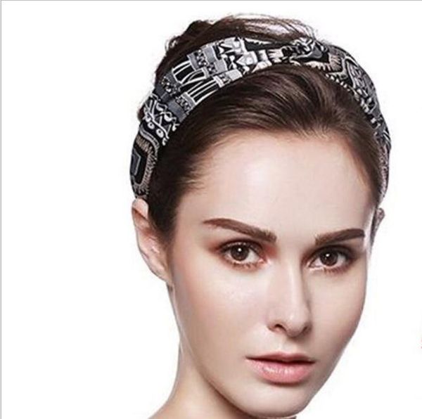 

women's yoga hairband hand-tied new sports headdress ladies wide elastic cotton sweat-absorbing hairband fitness headband fashion headw