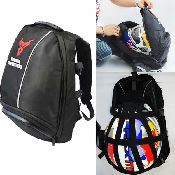 

motorcycle helmet backpack waterproof cycling backpack motorcycle seat bag leisure travel bag motorbike luggage saddle bags