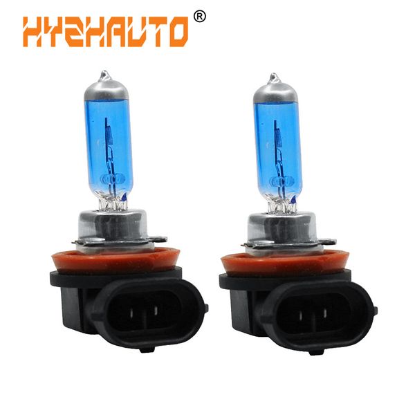 

hyzhauto 2pcs h11 h8 car halogen headlights 55w auto fog light bulbs pure white 5000k halogen auto driving head lamp dc12v