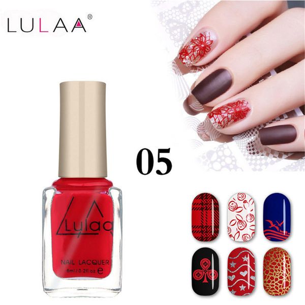 

12 colors nail gel oil 6ml diy stamping nail lacquer for christmas art painting printing varnish lulaa polish
