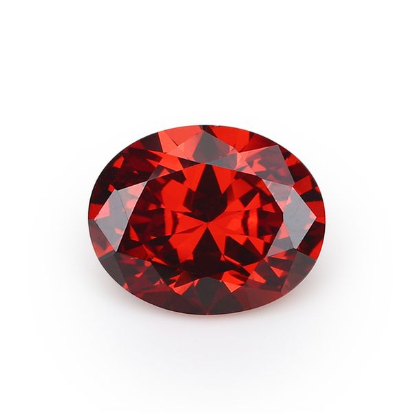 

wholesale 100pcs/ bag garnet 10*12 mm oval faceted cut shape 5a vvs loose cubic zirconia ing, Black