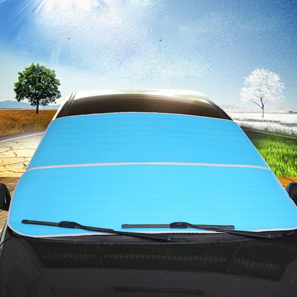 

5color aluminum foil car snow ice frost protector anti-uv visor sun shade fornt rear windshield cover block shields