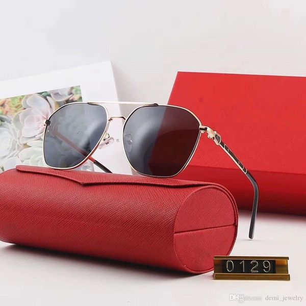 

mens sunglasses fashion sunglasses c0129 glasses for mens glasses driving uv400 summer beach highly quality with box, White;black