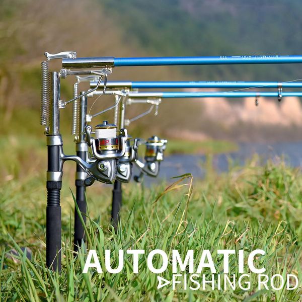 

automatic fishing rod (without reel) sea river lake stainless steel automatic fishing rod fish pole 1.8m 2.1m 2.4m 2.7m