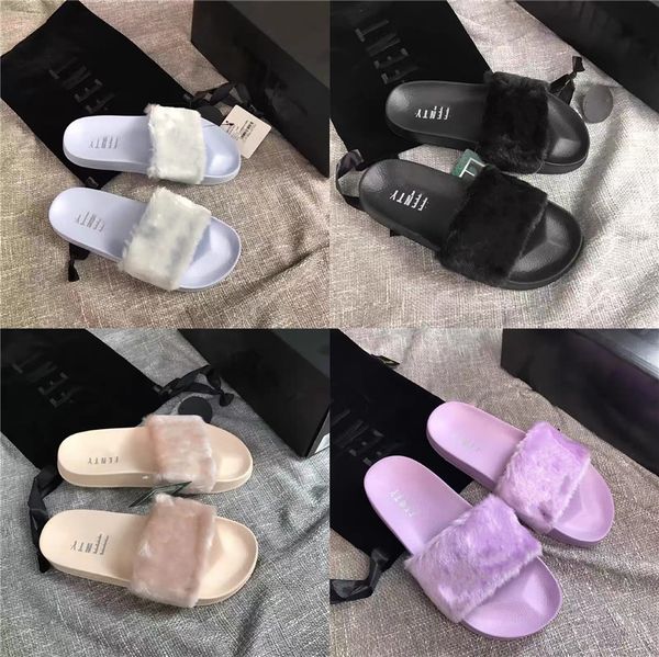 

2020 new designer luxury outdoor indoor leather printed ladies slippers fashion classic size 35-40 with box#432, Black