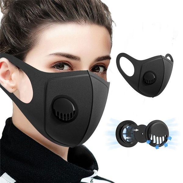 

dhl ship2020 portable single sponge black mouth reusable fato protect fafrom air pollution face mask anti-dust masks srcv