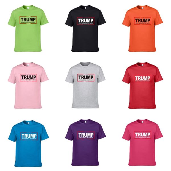 

роскошные дизайнерские trump футболки мужские летняя мода tide высокого качества письмо face печать повседневная мужчины футболка топы тис-1, White;black