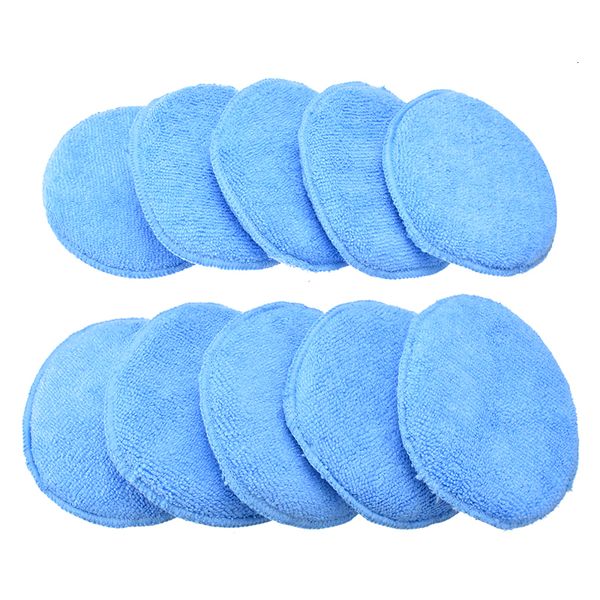 

полировка 10pcs 12.5cm автомобилей авто микрофибры накладки воск аппликатор пена губка обтирочных аксессуары инструмент