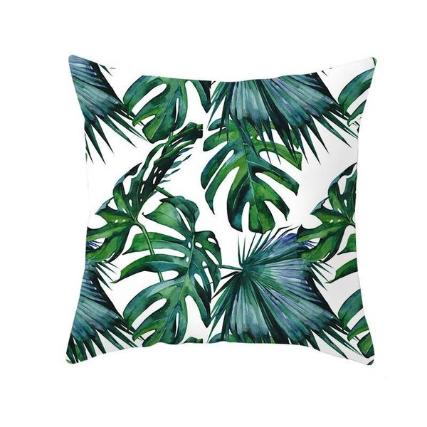 

decorative pillow nordic tropical plants print cushion cover polyester throw pillow sofa home decorative pillowcase without pillow
