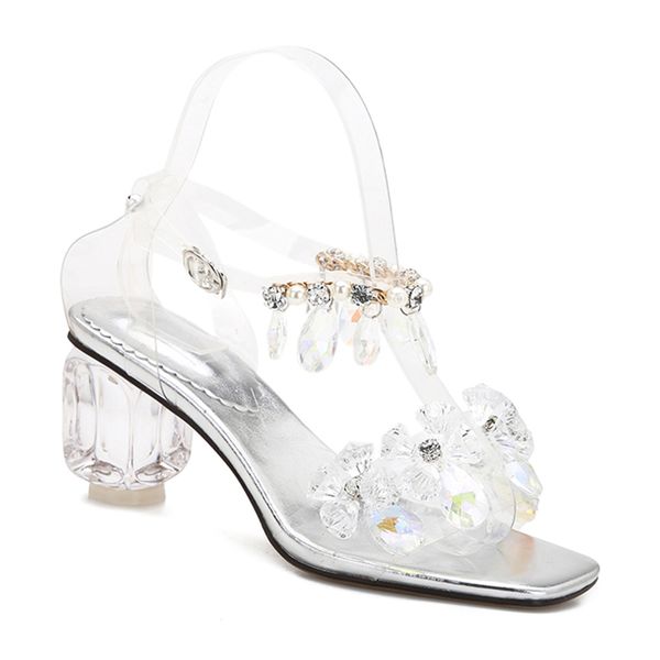 

wetkiss new arrival india bridal shoes strange clear heel sandals fancy wedding bridal sandals fashion crystal sandals for women, Black