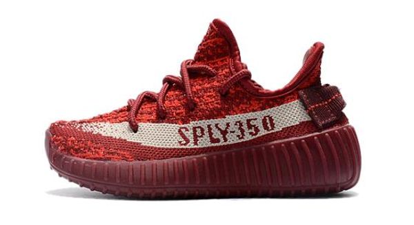 

kanye west kids boys обувь для девочек зебра выведенная белуга серый оранжевый розовый черный мальчики дети дети кроссовки кроссовки с короб, Black