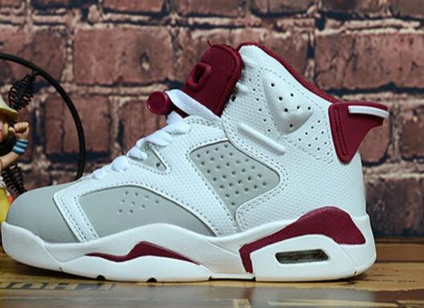 

kids basketball shoes designer 6 6s black blue white grey gold pink winter breathable shoes for kids boys girls with box