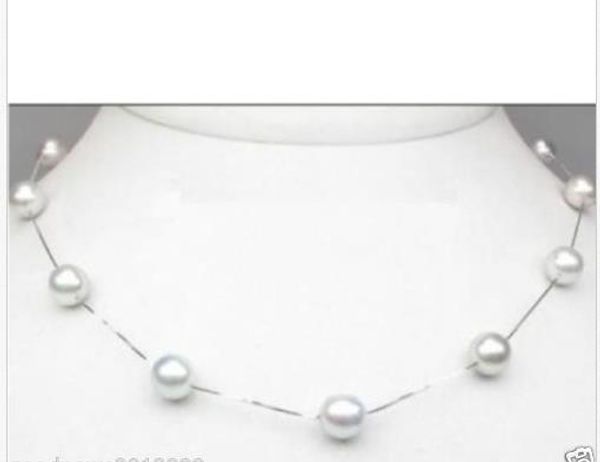 

huge 18inch perfect round 10-11mm south sea white pearl necklace, Silver