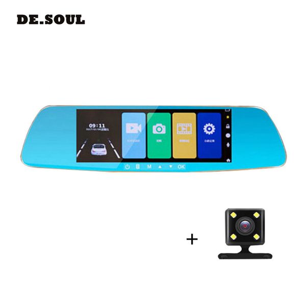 

parasolant 4.0 inches driving recorder dvr night vision video recorder dash cam universal rearview mirror car camera