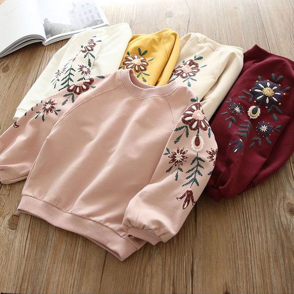 

fashion baby boy girl clothes floral pullover sweatshirt hoodie clothes warm cotton outfits sweatshirt 2019 new arrival, Black