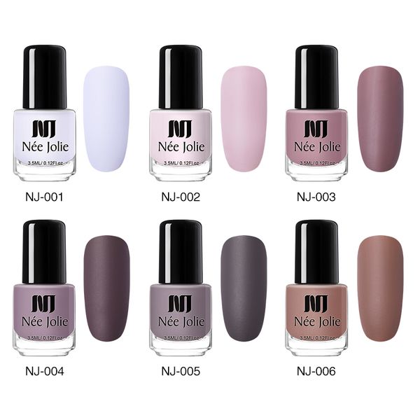 

nee jolie matte effetc nail polish pure nail colors red gray art oily polish varnish manicure art lacquer diy