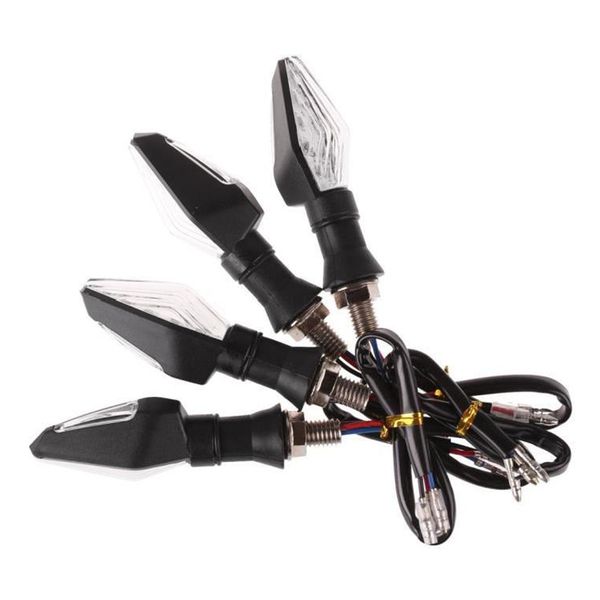 

dhbh-4pcs universal motorcycle bike 12 led turn signal indicator
