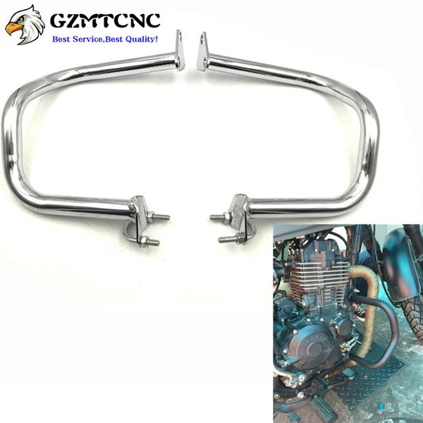 

cb400ss engine guard bumper highway crash bar buffer frame side protector chrome / black for cb 400ss