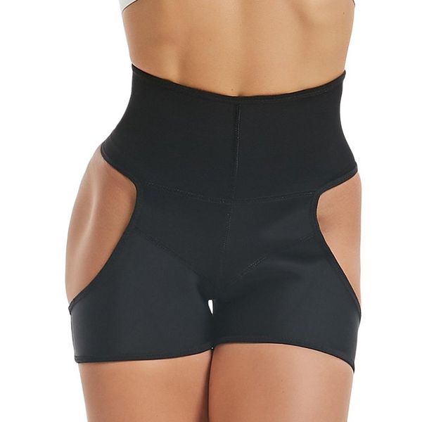 

new body shaping underwear strong tummy hip rubber pants body shaping hip pants, Black;white