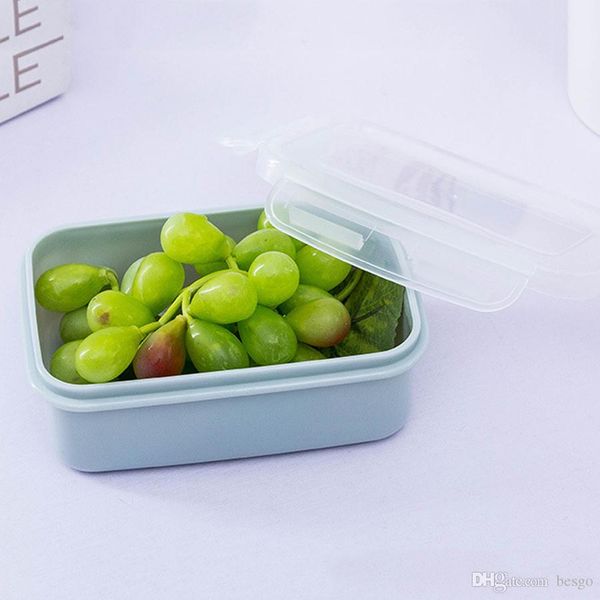 

large square crisper refrigerator plastic food storage boxes kitchen tools square large refrigerator crisper solid food box dh1201-1