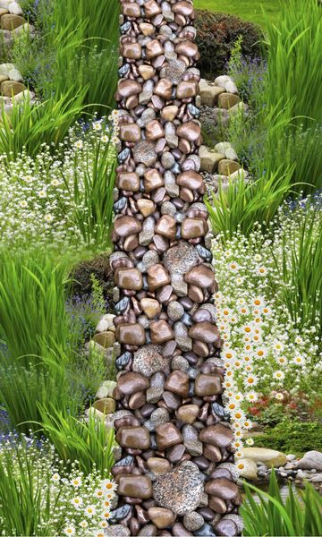 

custom flooring mural wallpaper green grass pebbles bathroom bedroom 3d floor murals pvc waterproof self-adhesive