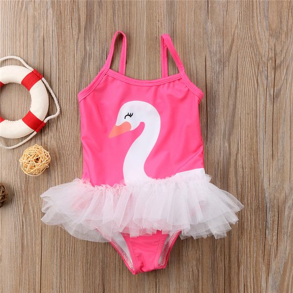 

kids girl swim swan swimwear summer sleeveless tulle tutu swimsuit bathing suit beachwear girls bikini swimming suit biquini