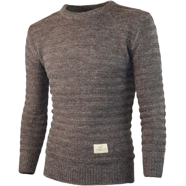 

mens sweater pullover 2019 new male brand casual slim sweaters men pure color round collar sticking cloth men's sweaters, White;black