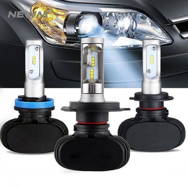 

2pc led car light h7 h4 led h1 h3 hb4 9005 9006 9012 headlight driving passing beam fog light replacement for cars headlamp