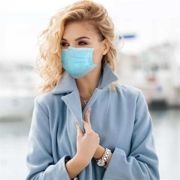 

50 100 200 500 1pcs dustpollution non woven mouth3 ply зимняя маска для лица маски для лица безопасности