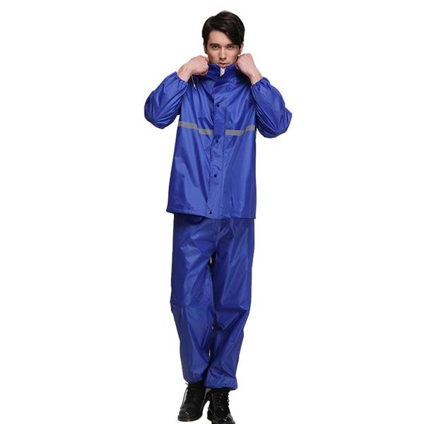 

double layer raincoat rain pants suit outdoor waterproof riding suit