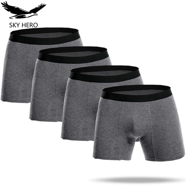 

long boxers cotton boxershorts men boxer homme mens underwear boxers calzoncillos cuecas underpants male panties for man jdren, Black;white