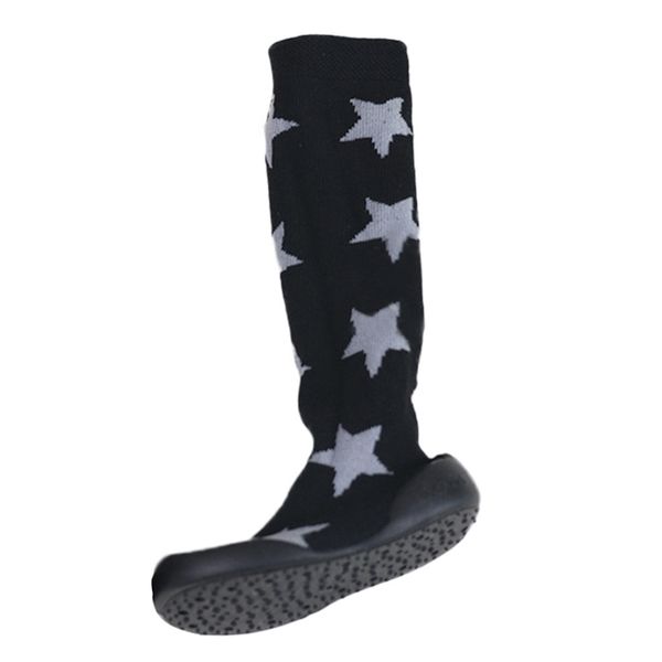 

baby infant toddler girls boys star print winter warm prewalker socks shoes infant baby girls warm winter boots stars, Black