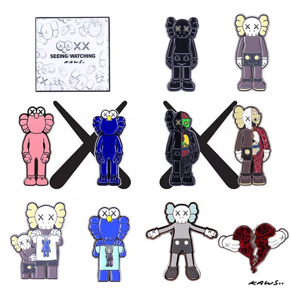 

оригинальный прилив бренд брошь улица сезам мультфильм милые мужчины и женщины любители декоративные аксессуары булавка прекрасный подарок, Gray